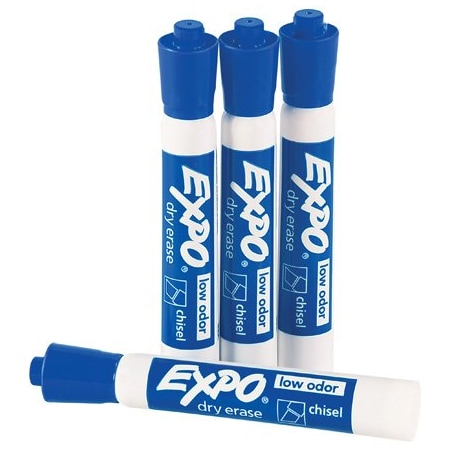 Bsc Preferred Expo Blue Dry Erase Markers, 12PK BUY00441670